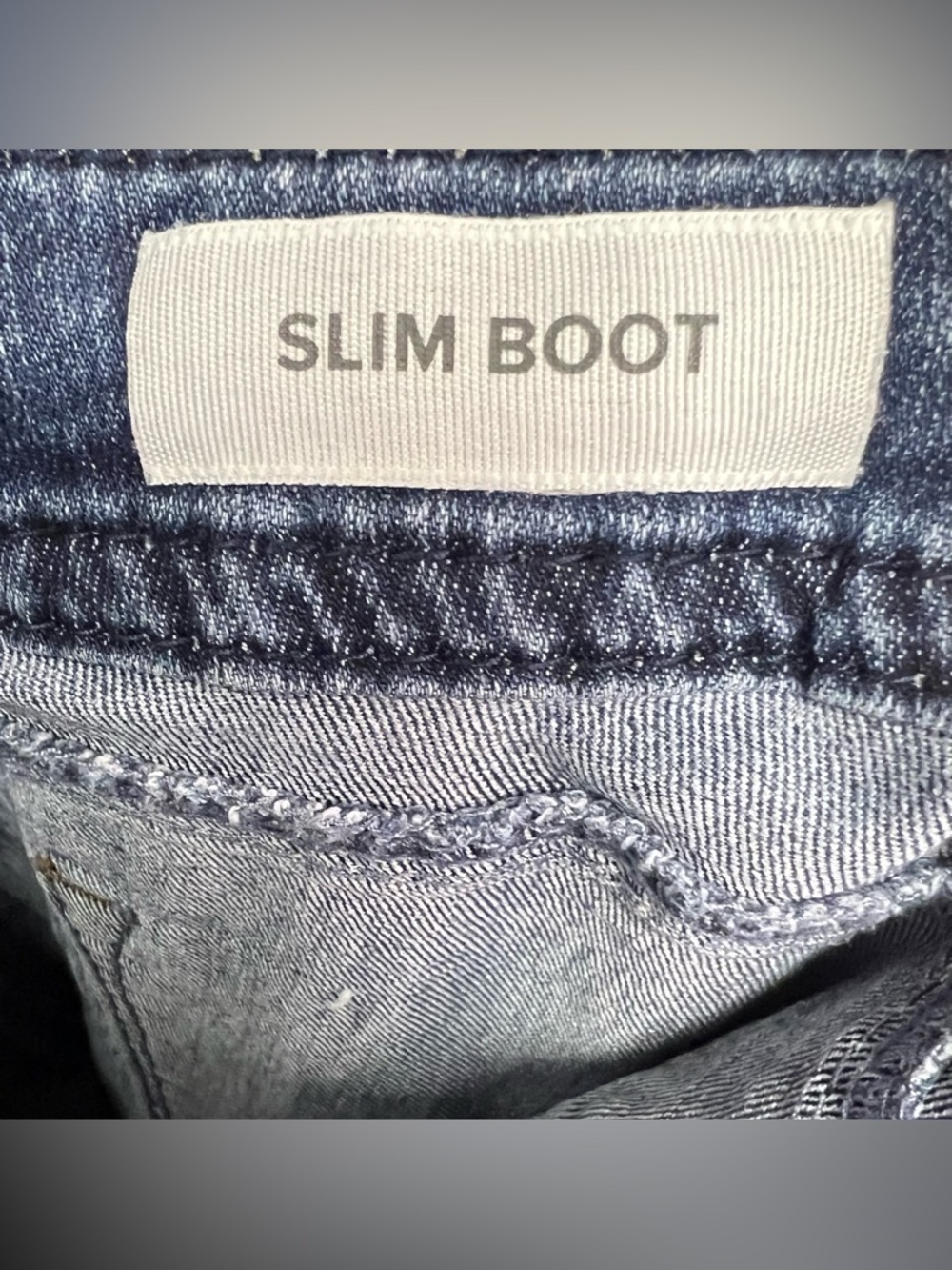 Source of Wisdom- Women’s, Blue Slim-Boot Jeans - Picture 6 of 9